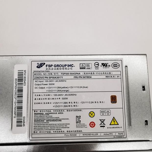 联想10针FSP500-50AGPAA电源500W通HK280-21PP PCE027 PA-2181-1-图2