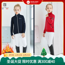 Winter plus velvet children equestrian training clothes equestrian jackets rider equestrian sports jacket horseback riding blouses 023