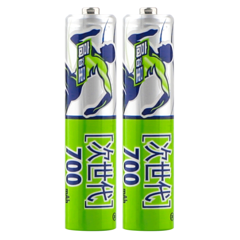 次世代 7号充电电池镍氢电池 AAA 700mAh1.2V 手电筒电池 2节/卡 - 图0