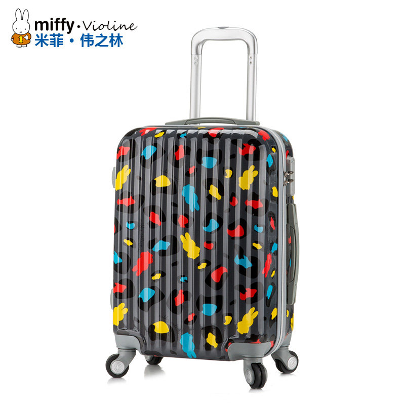 女万向轮卡通潮abs+pc登机旅行箱包 米菲伟之林旅行箱