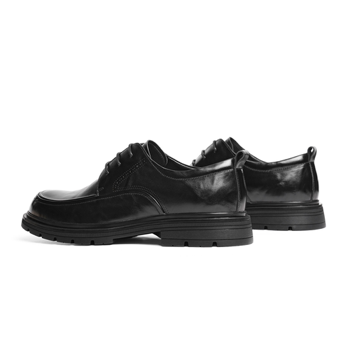 红蜻蜓正装皮鞋2025秋季新款男鞋真皮系带男士商务皮鞋内增高皮鞋 - 图2