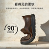 Red Dragonfly casual leather shoes business lace-up