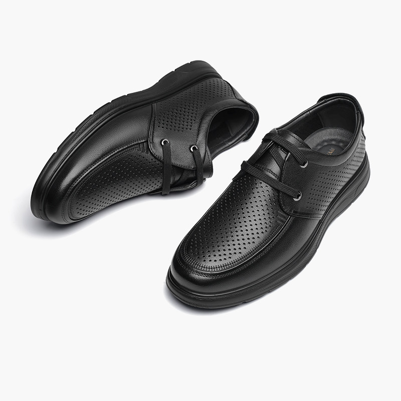 红蜻蜓2023夏季新款镂空商务男男鞋 红蜻蜓男鞋休闲皮鞋