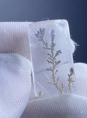 天然水晶软锰矿水晶小树吊坠裸石男女款水晶项坠饰品一物一图