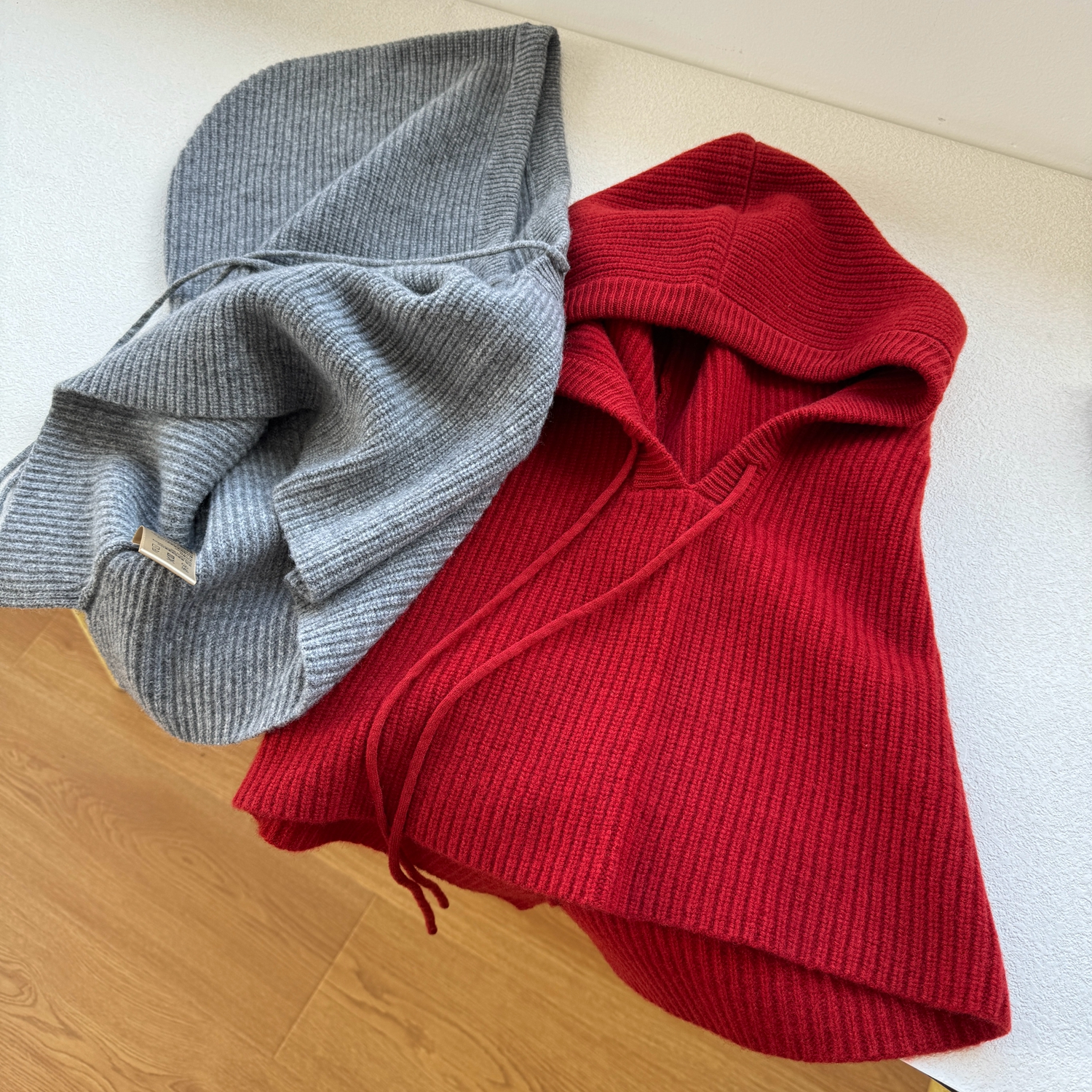 100%纯羊毛棒针巴拉克拉法帽子女冬季连脖保暖防风护耳围巾一体帽 - 图2