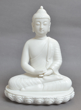 白色陶瓷摆件工艺品小佛像