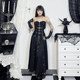 ງານບຸນດົນຕີ subculture skirt skirt ເຕັ້ນລໍາສີດໍາ