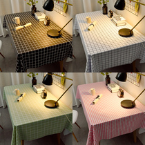 Table cloth waterproof and oil-free cloth art Nordic ins Wind net red rectangular table cloth pvc tea table cushion table cloth