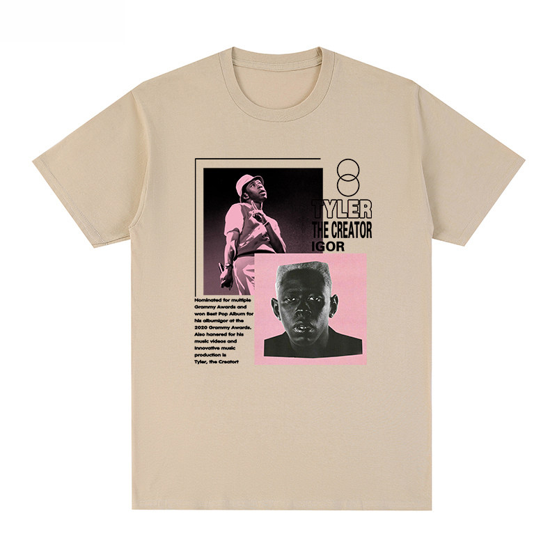 Tyler  the Creator短袖T恤泰勒救世主golf wang嘻哈潮牌印花男女 - 图3