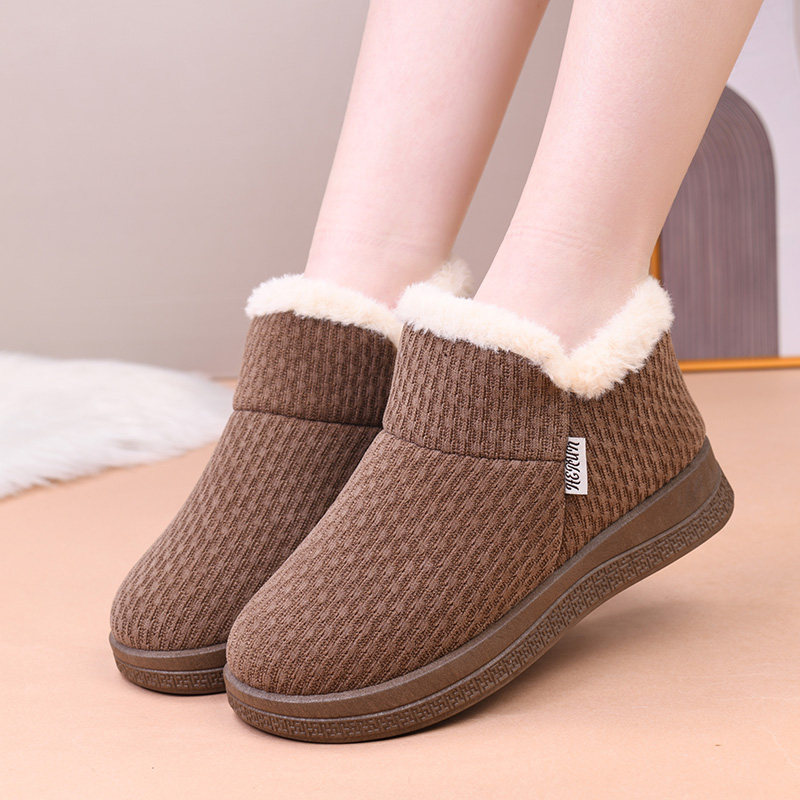 冬季新款保暖舒适棉鞋厚底防滑妈妈时尚棉鞋中老年休闲百搭居家鞋,淘宝优惠券,粉丝福利购,淘宝优惠卷