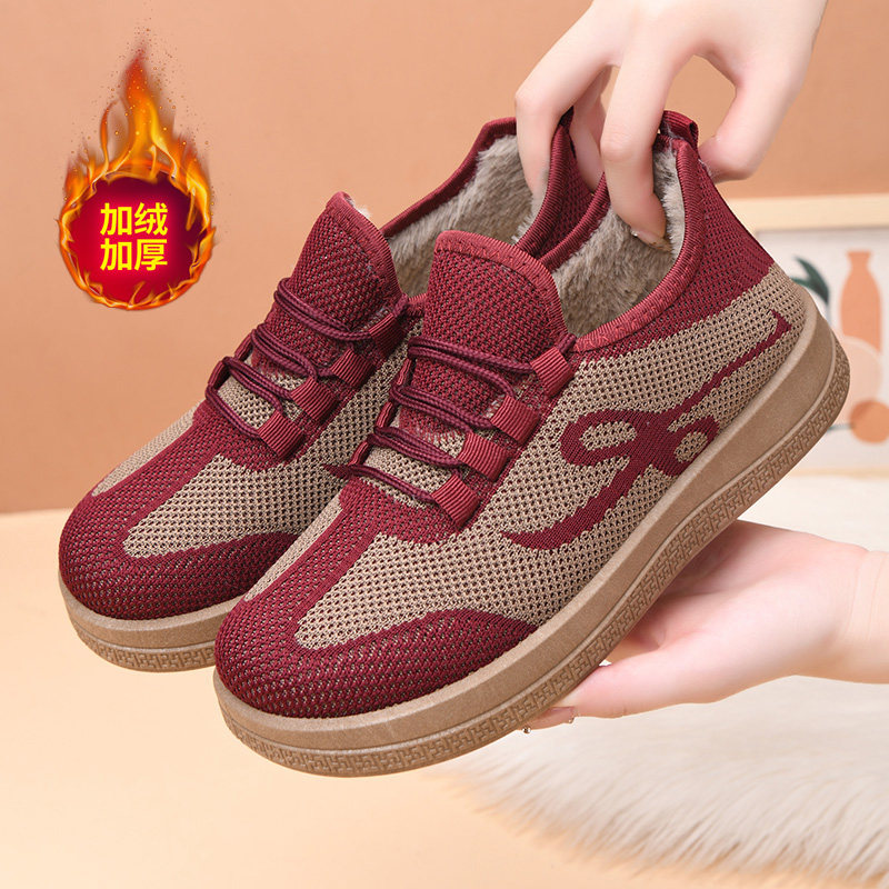 老北京布鞋女棉鞋冬季加绒加厚保暖棉靴防滑平底中老年人妈妈鞋女,淘宝优惠券,粉丝福利购,淘宝优惠卷