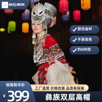 Ethnic minority headwear Yi ethnic hat The new Miao ethnic group Guizhou Yunnan famous ethnic style new products