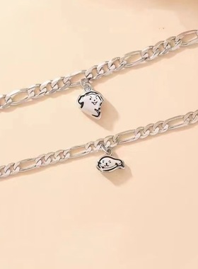 贴贴小狗情侣手链女男一对可拼合小众新款520情人节礼物送女友