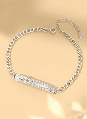 山茶花情侣手链一对新中式ins风串珠手串时尚高级感桃夭花朵手环