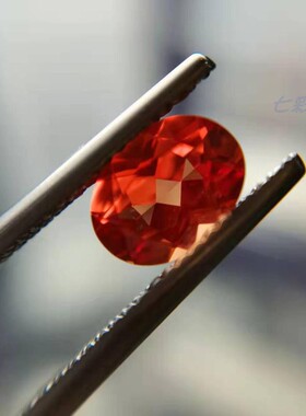 首饰橙黄色蓝宝石可定制