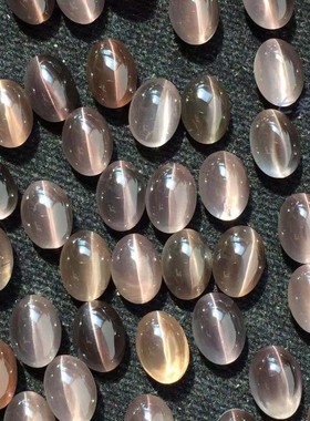 天然矽线石猫眼眼线细亮适合镶嵌