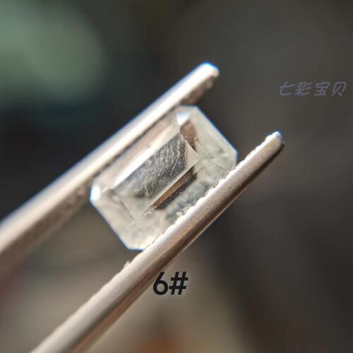 天然稀有宝石天青石戒面A41国赛考试大纲样品 鉴定师难得学习样品 - 图3