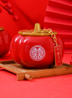 PP塑料摆件中式订婚摆件礼盒礼物