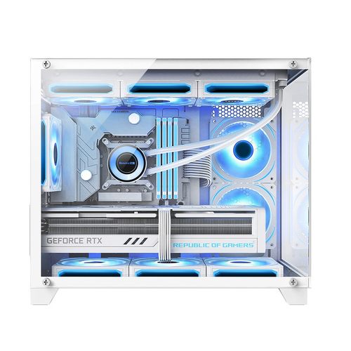 航嘉S960/S900暴风雪海景房电脑机箱台式主机matx水冷侧透360水冷 - 图3