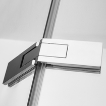 Herringbone 304 stainless steel shower B bath room tempered glass door flat open partition WAA partition o 