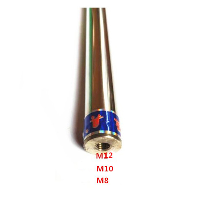 1.2米单节304不锈钢杆子加粗25mm鲟鱼大物抄网竿氩弧焊接M8螺丝口 - 图0
