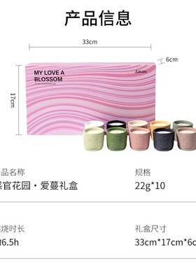 Lavas蜡烛礼盒香薰蜡烛流动自我