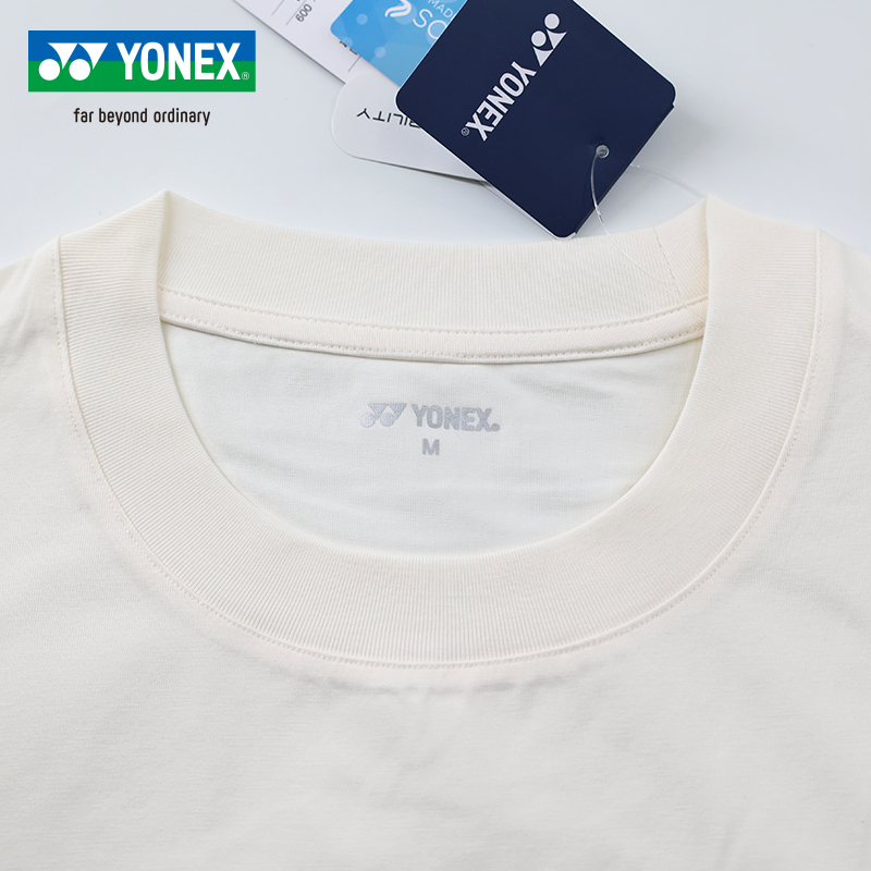 yonex2025新款尤尼克斯羽毛球服yy男女短袖T恤速干透气训练运动服 - 图0