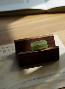 天然和田玉晴水色戒指