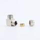 Copper tube right-angle threaded elbow