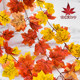 Simulated red maple leaf rattan plastic flower rattan ceiling decoration