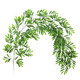 Simulated rattan home decoration wall-mounted vine green plants
