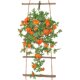 Decorative simulation daisy flower rattan fake flower wall hanging orchid