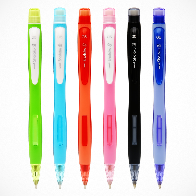 日本uni三菱铅笔自动铅笔M5-228侧按式活动铅笔0.5mm学生不易折断铅笔 - 图0