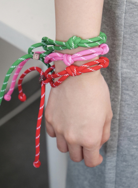 里面LM｜miu系字母手腕挂绳手工编织绳可调节手链手绳自编手环