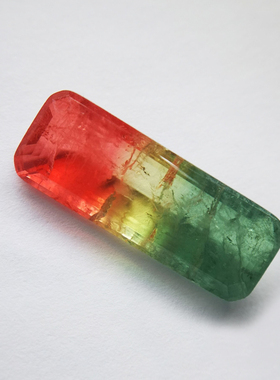 碧玺长方形未镶嵌锁骨链吊坠新品