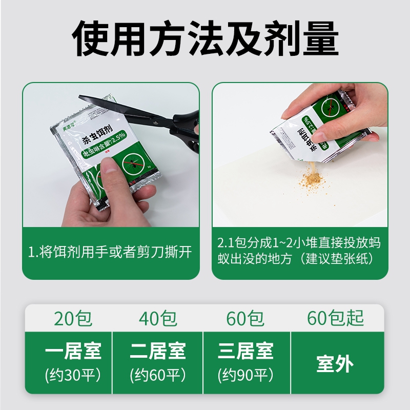 灭蚂蚁药家用非无毒室内除蚂蚁全窝杀蚂蚁神器粉灭红黑小蚂蚁神器 - 图2