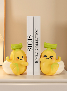 永不分梨小新书档书立装饰摆件