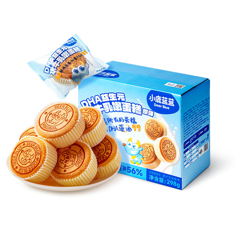 小鹿蓝蓝_水牛乳嫩蛋糕DHA益生元营养早餐面包,淘宝优惠券,粉丝福利购,淘宝优惠卷