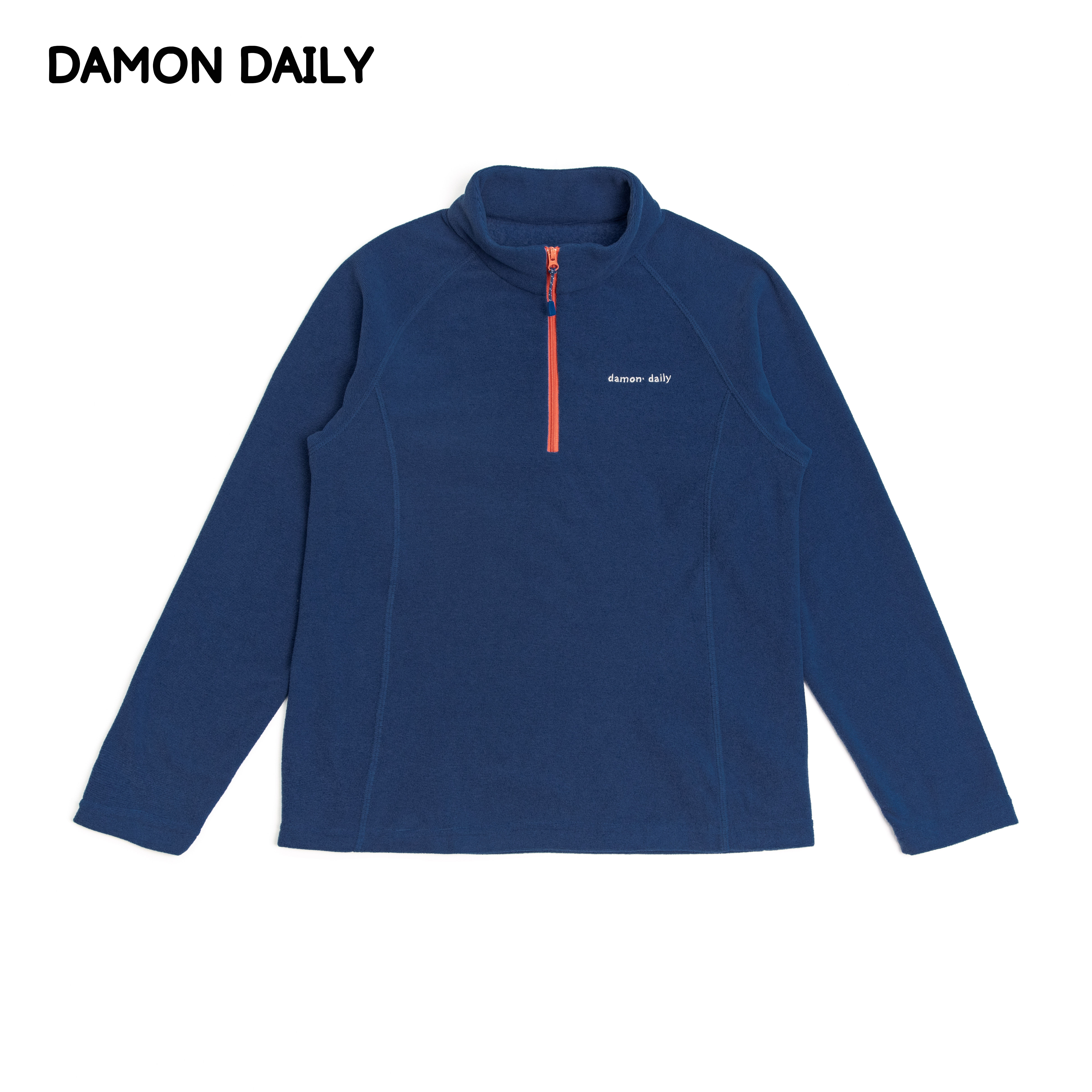 【Damon11/11日 10:00上新】儿童半拉链摇粒绒套头衫保暖立领外套,淘宝优惠券,粉丝福利购,淘宝优惠卷