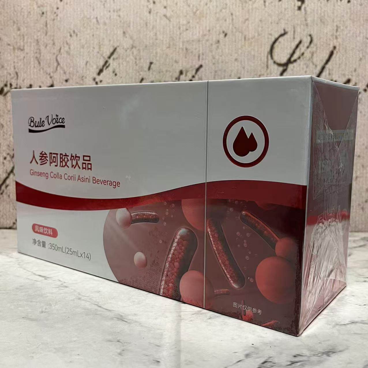 特价售卖 BuleVoice人参阿胶饮品风味饮料350ml(25ml*14)休闲饮品,淘宝优惠券,粉丝福利购,淘宝优惠卷