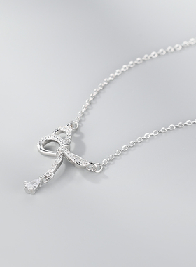 猫蛰纯银新款女生项链