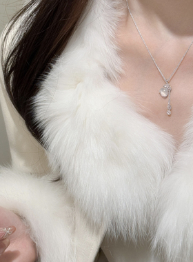 猫蛰S925纯银天然玉髓福袋项链