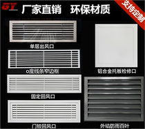 Central air conditioning AIR OUTLET CUSTOM GRILLET VENETIAN INTO VENTILATION RETURN AIR OUTLET MANHOLE COVER PLATE TRIM NEW WIND SYSTEM