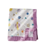 Детское марлевое летнее тонкое одеяло для новорожденных