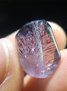 紫超七男女水晶手串原创随形手链