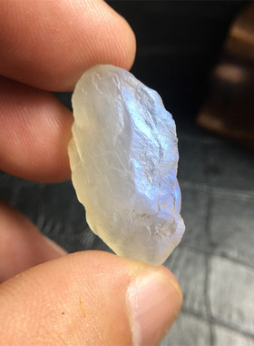 蓝白月光男女原石小吊坠毛料礼物