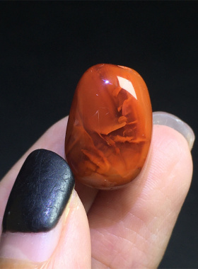 天然男女南红玛瑙单珠手串小配饰