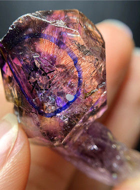 推荐精品超七紫发晶水胆原石吊坠