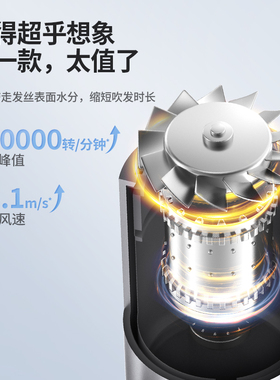 永日高速吹风机家用电吹风负离子11万转无刷中空风筒1800W