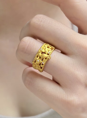 新中式喜鹊登梅喜上眉梢戒指女